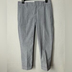 Banana Republic Martin Fit Navy Gray Ankle Pants Casual Office Siren Sz 4